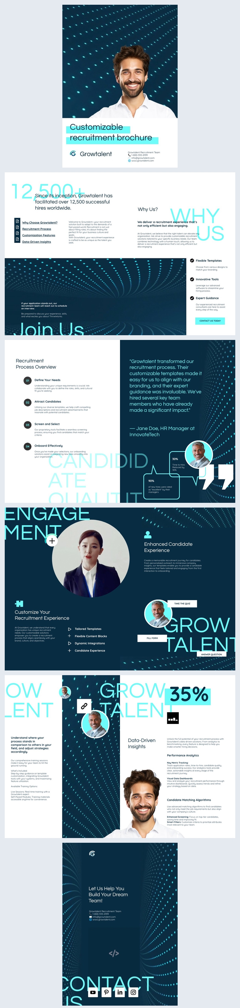 Rekrutierungs-Broschüren-Design-Beispiel