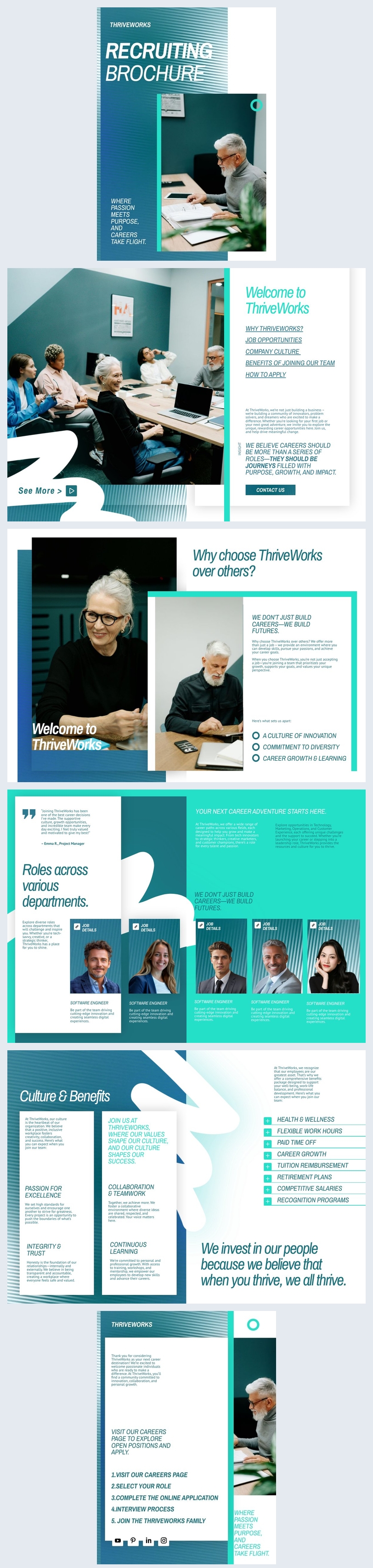 Rekrutierungs-Broschüren-Design-Beispiel