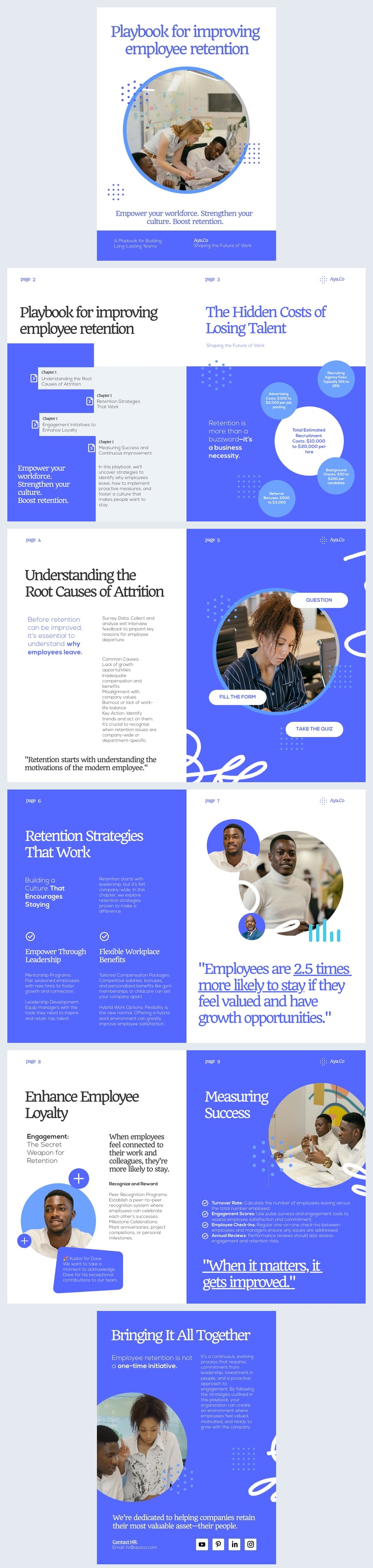 Employee Retention Playbook Example