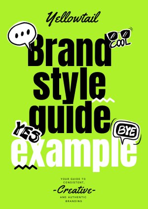 Brand Style Guide Design Sample