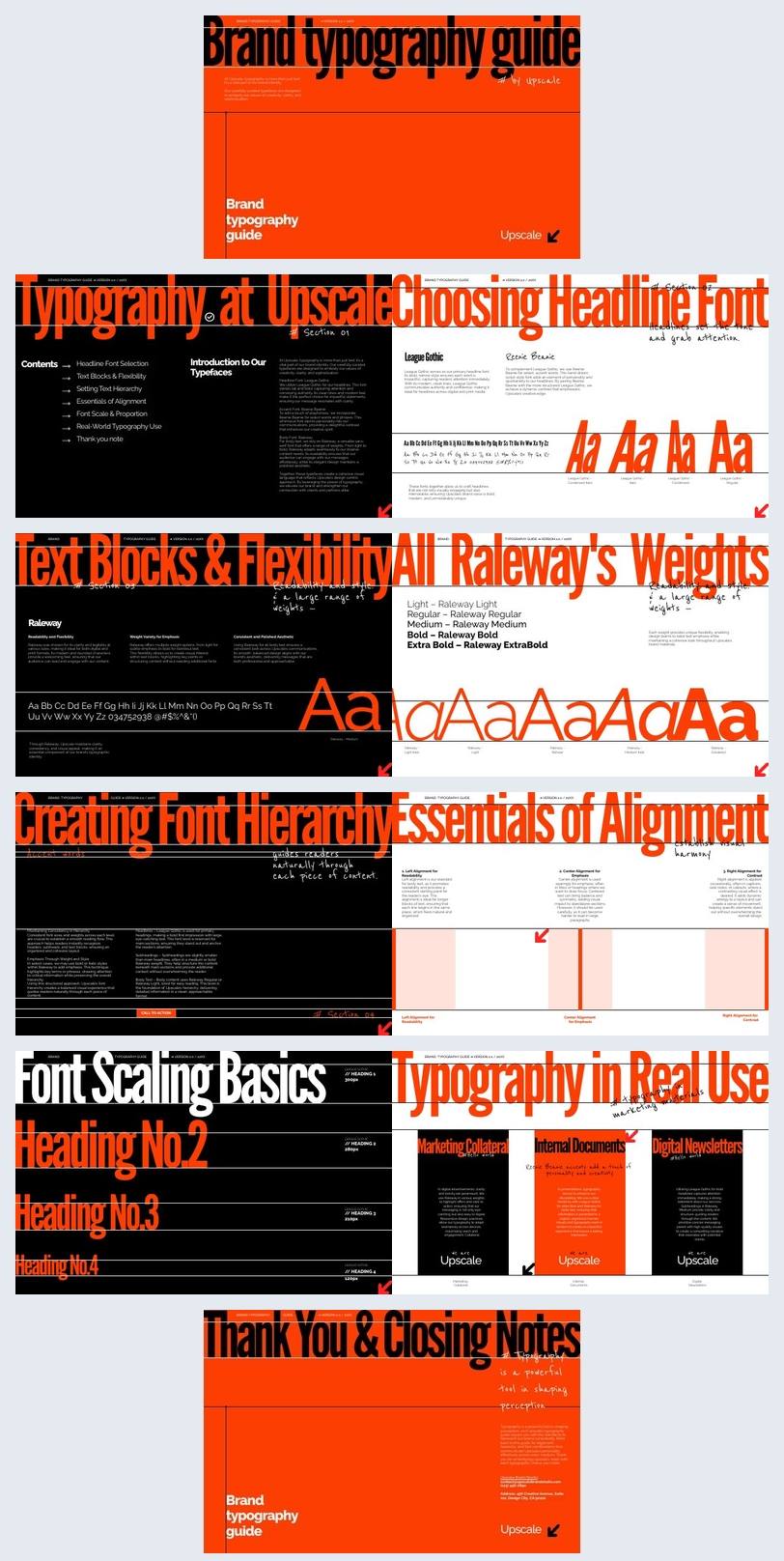Brand Typography Guide Template - Flipsnack