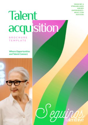 Ejemplo de diseño de folleto de adquisición de talento