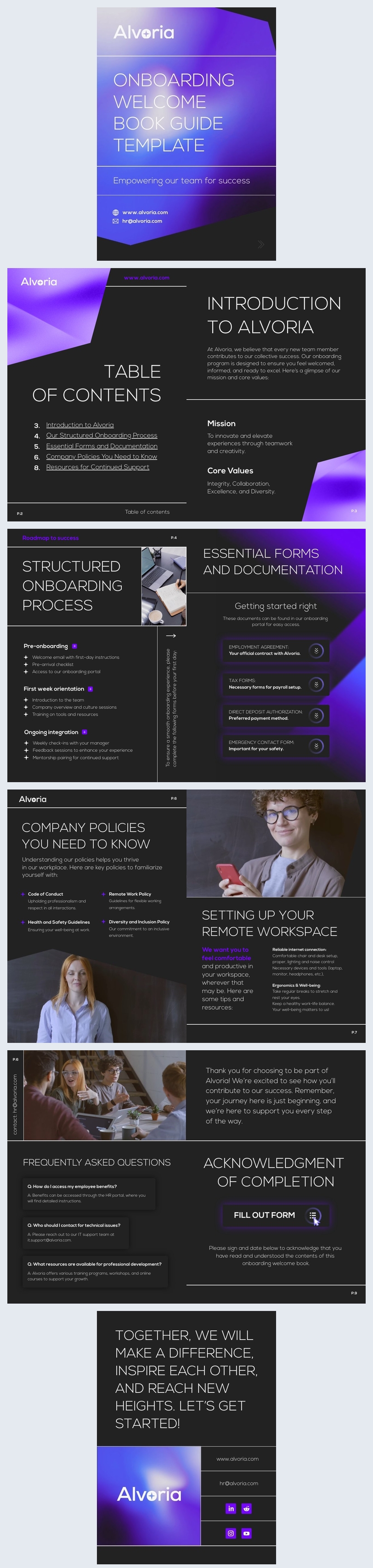 Esempio di guida di onboarding