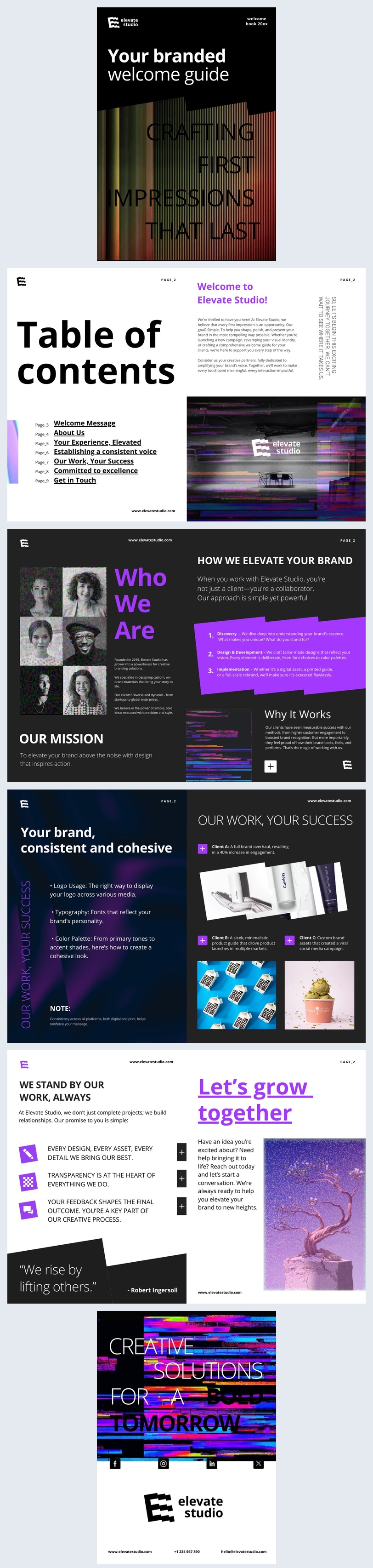Branded Welcome Guide Template - Flipsnack