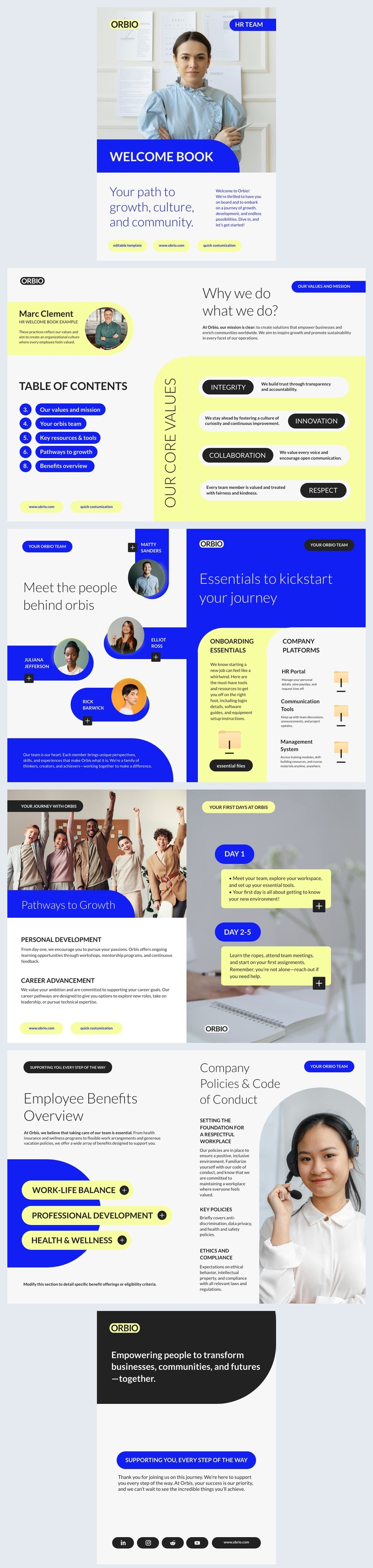 Welcome Book Design Example