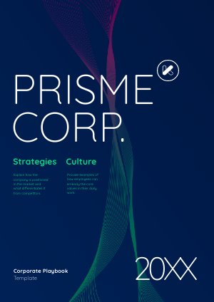 Muestra de diseño de Playbook corporativo