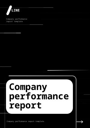 Ejemplo de plantilla de informe de desempeño para empresa moderna