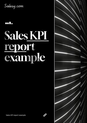 Idea de diseño para plantilla de informe KPI de ventas