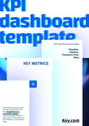 Ejemplo de diseño para plantilla interactiva de panel de control KPI