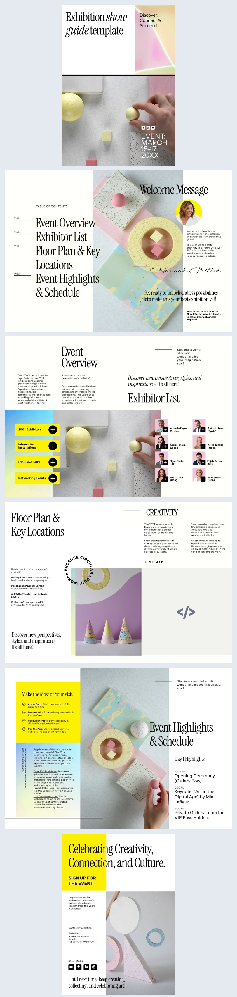 Exhibition Show Guide Template Example