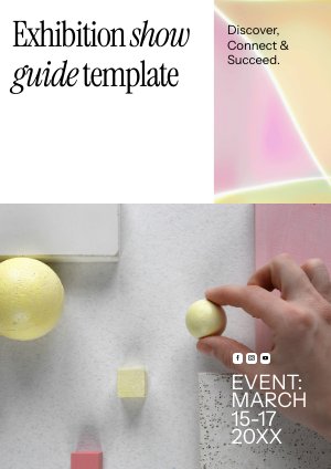 Ejemplo de plantilla para guía de eventos de exhibición