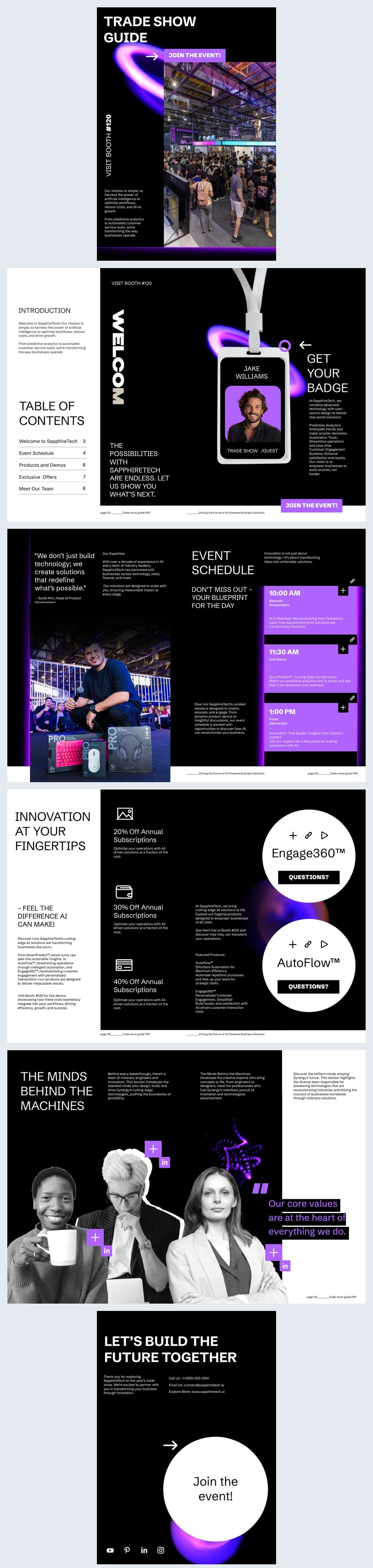 Digital Trade Show Guide Template Example