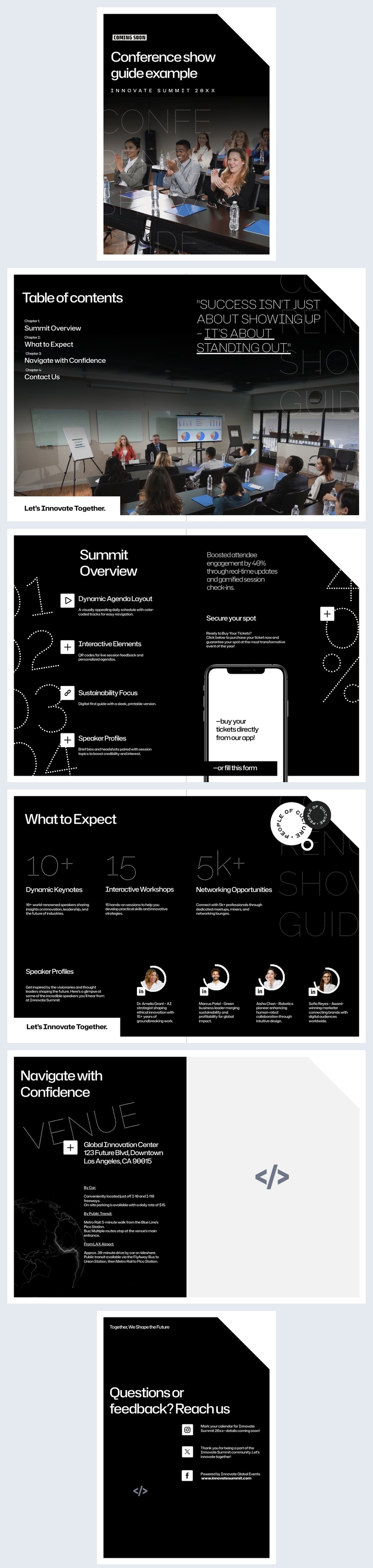 Conference Show Guide Template Design Example