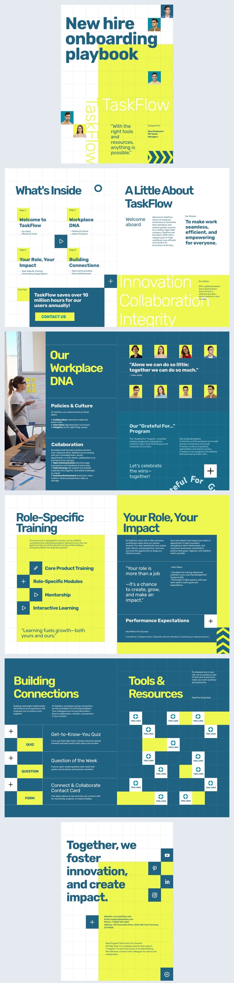 New Hire Onboarding Playbook Template Design Idea