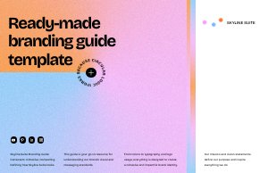 Ejemplo de plantilla de guía de marca digital