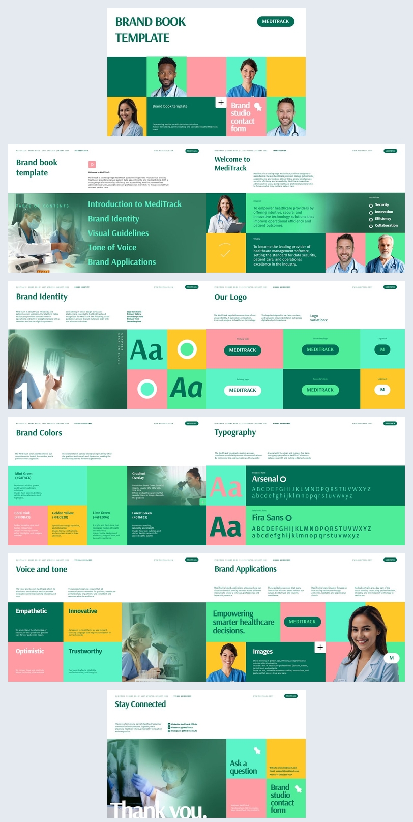 Creative Brand Book Template Design Example