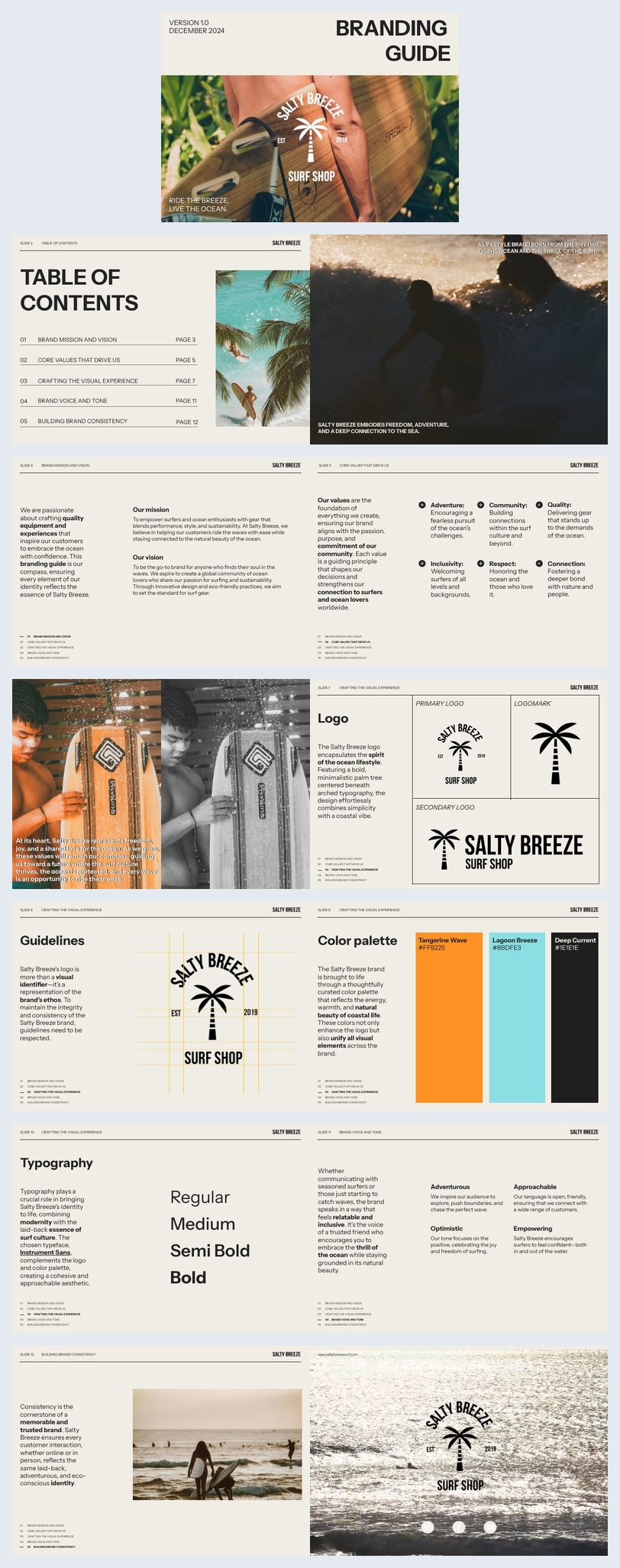 Online Branding Guide Template Example
