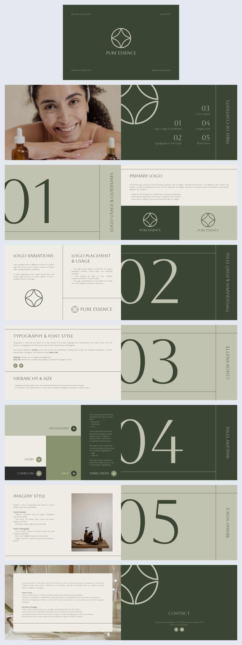Modern Brand Guidelines Template Design Example
