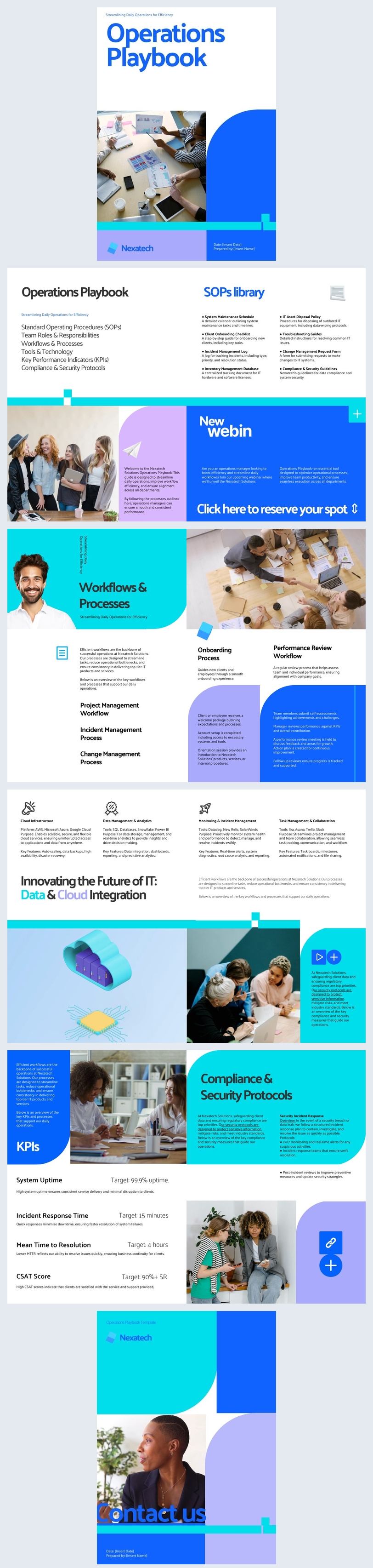 Ontwerpidee voor dynamisch operations-playbook-sjabloon