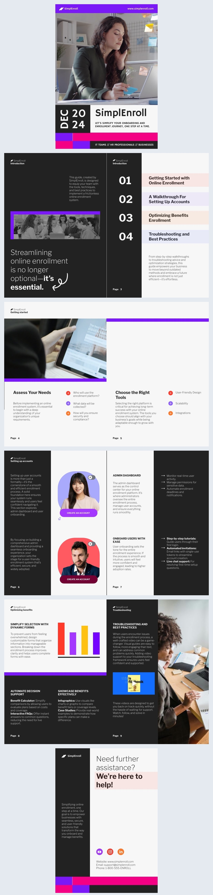 Enrollment Journey Guide Template Example
