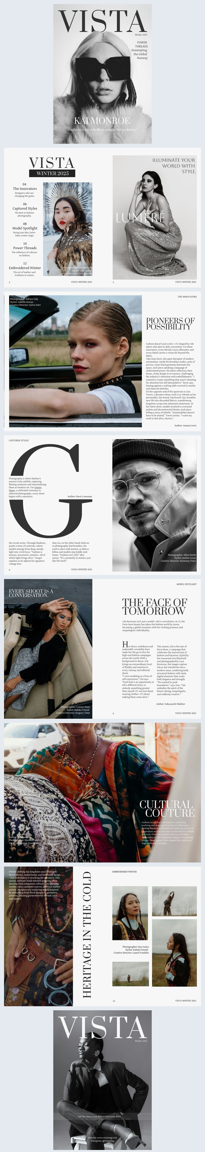 Online Fashion Magazine Template - Flipsnack