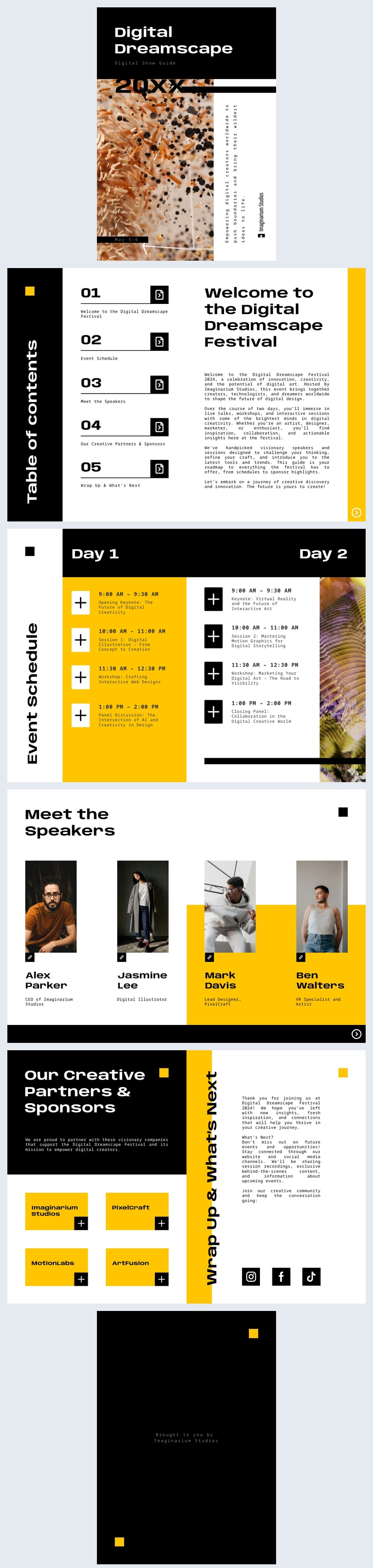 Interactive Digital Guide Template Example