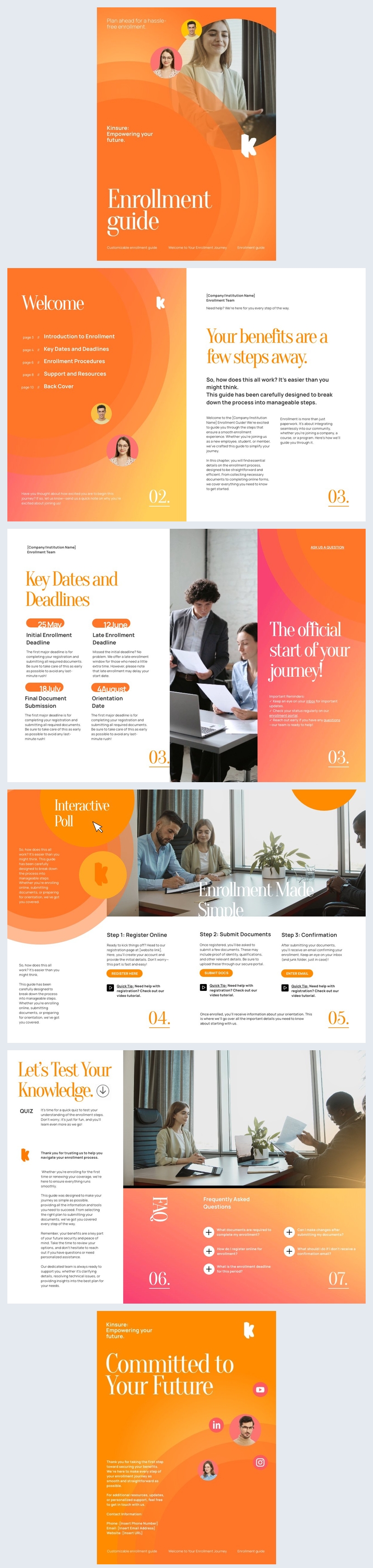 Digital Employee Benefits Enrollment Guide Template - Flipsnack