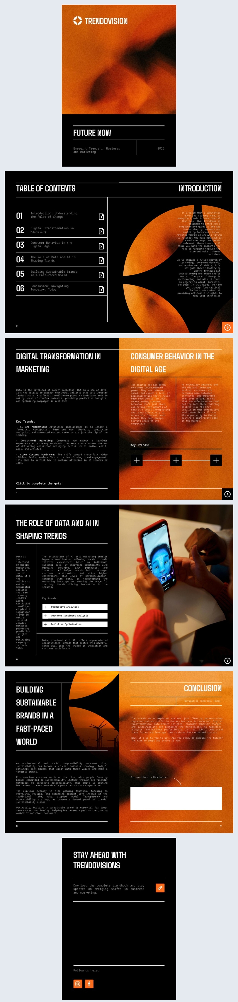 Esempio di modello di rapporto aziendale moderno