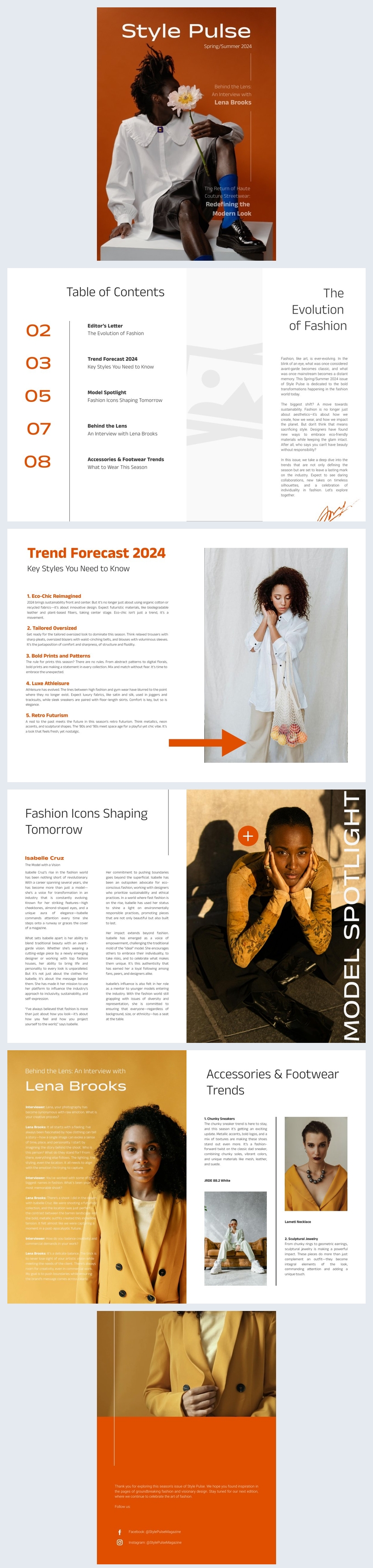 Exemplo De Modelo De Revista De Moda Interativa Online