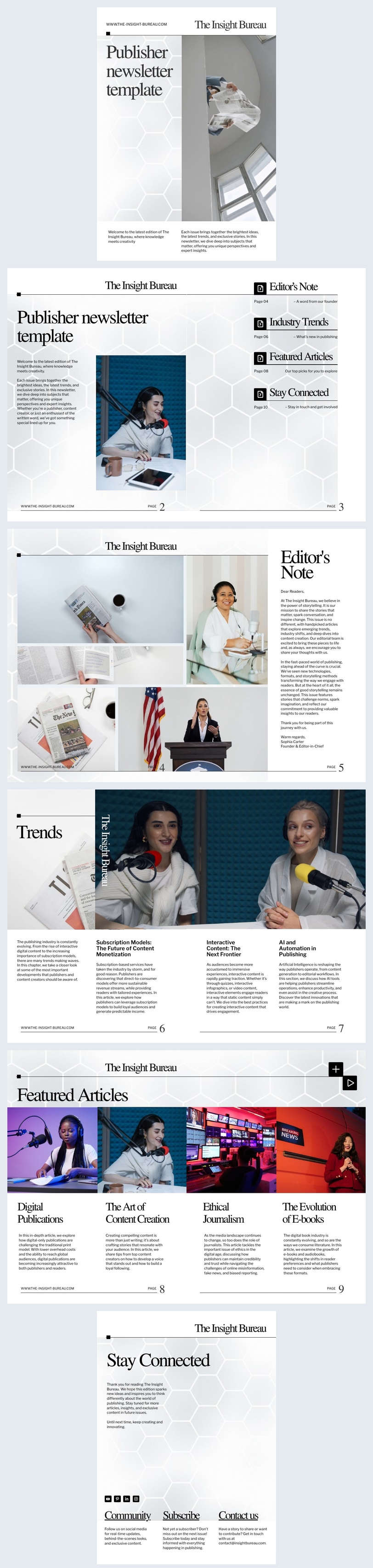 Digital Publisher Newsletter Template Flipsnack