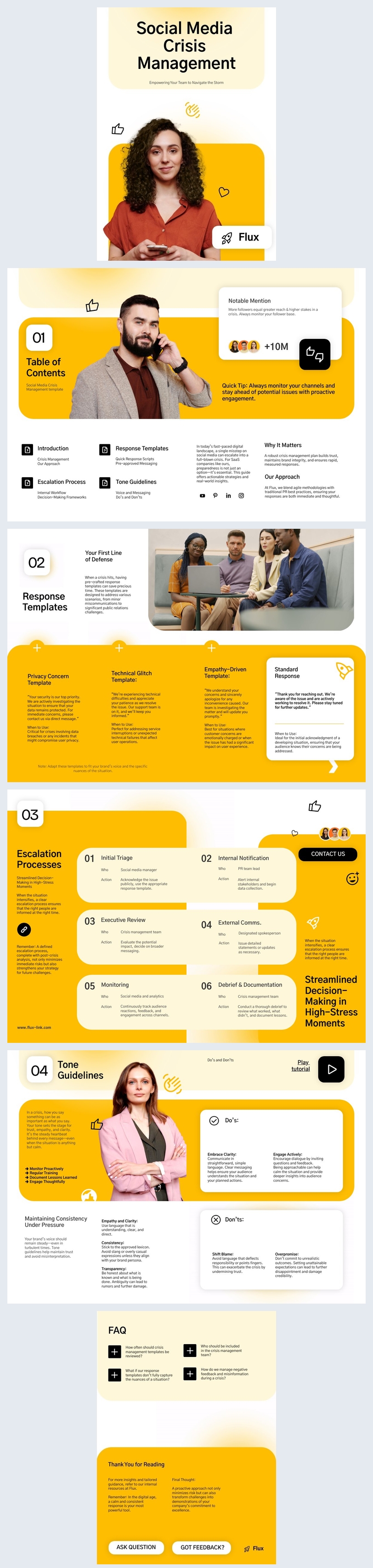 Exemplo de modelo de guia de gestão de crises em redes sociais