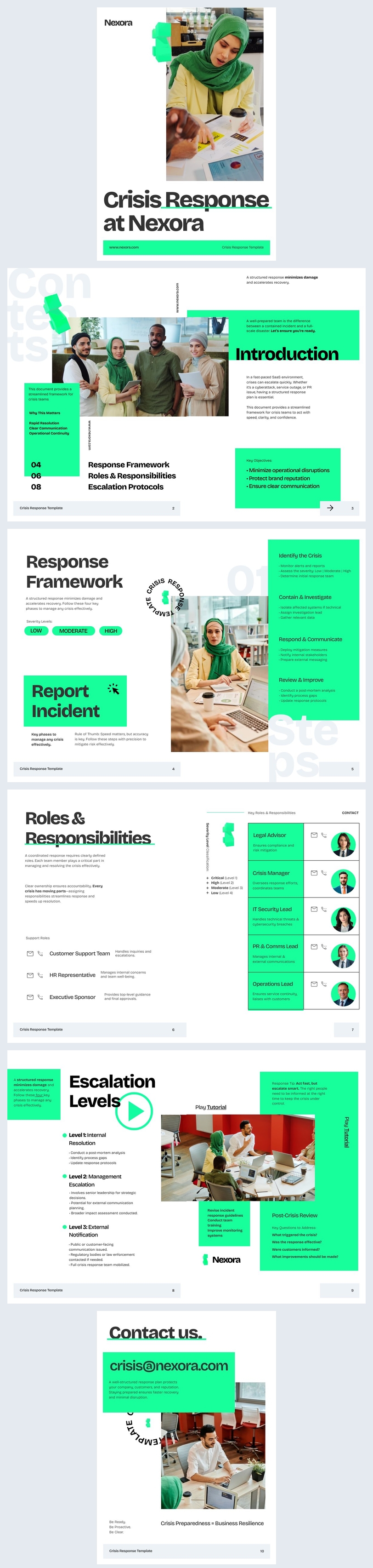 Online Crisis Response Guide Template Example