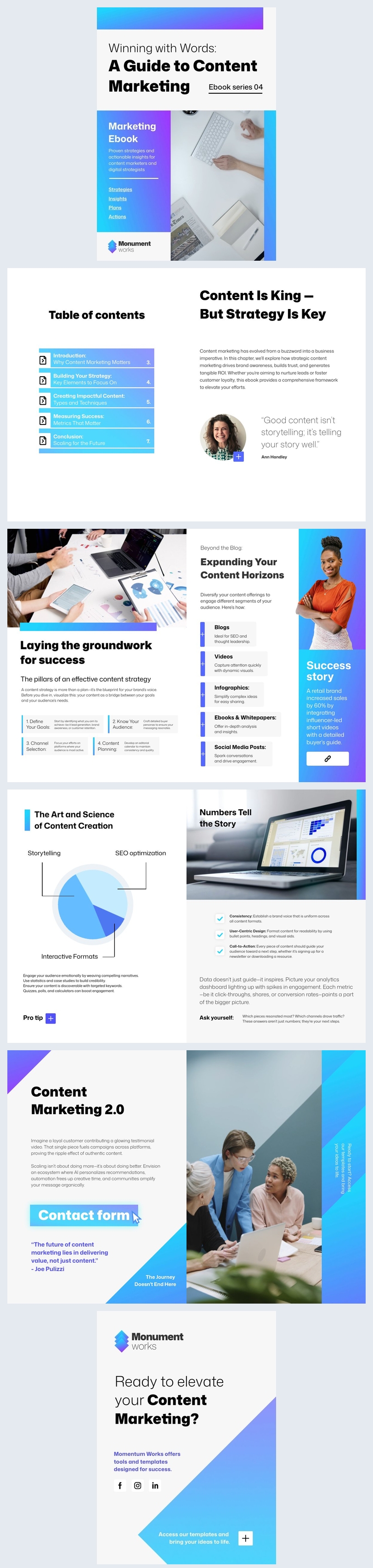 Digital Content Marketing Ebook Template