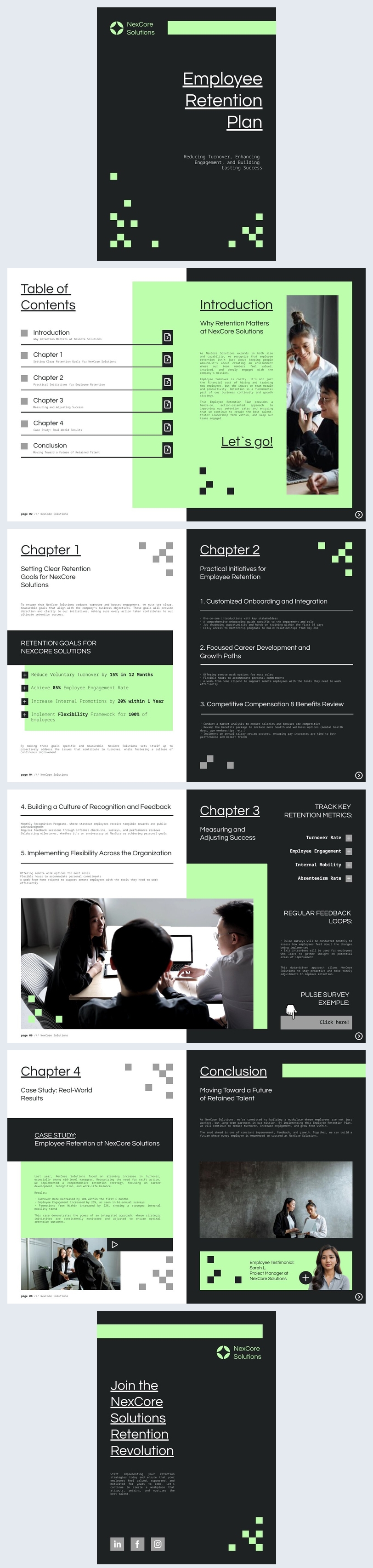 Interactive Employee Retention Plan Template Flipsnack