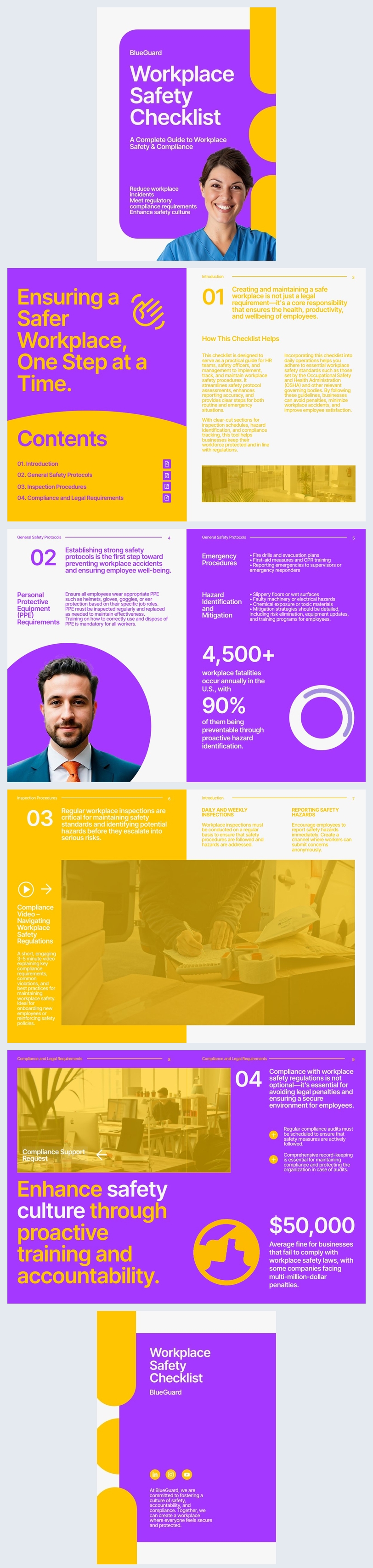 Esempio di modello di checklist per la sicurezza sul lavoro