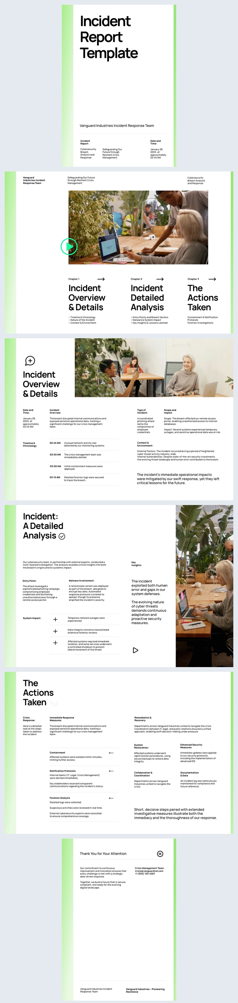 Idea di design per il rapporto sugli incidenti