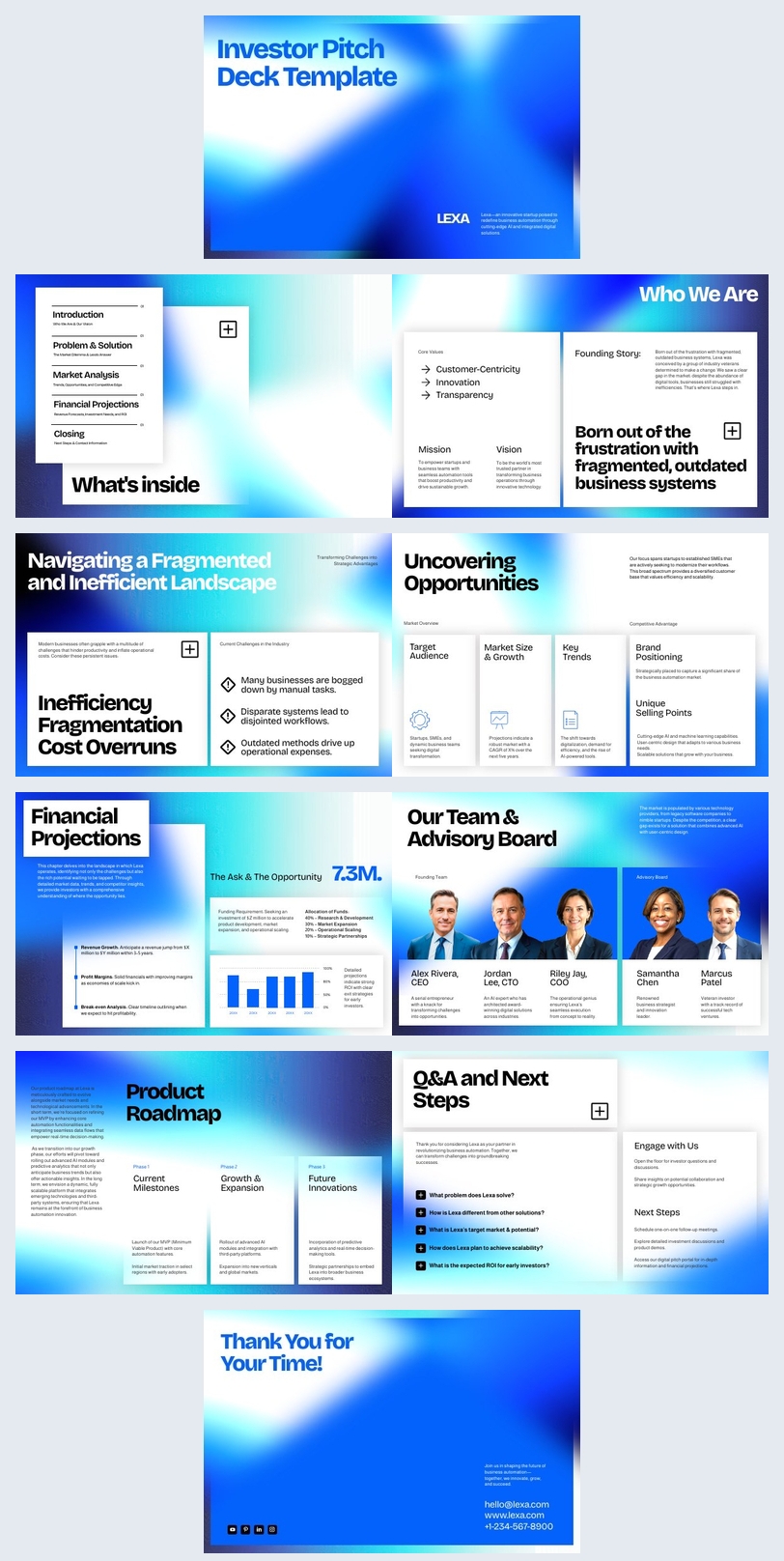 Conception de Présentation Numérique pour Investisseurs