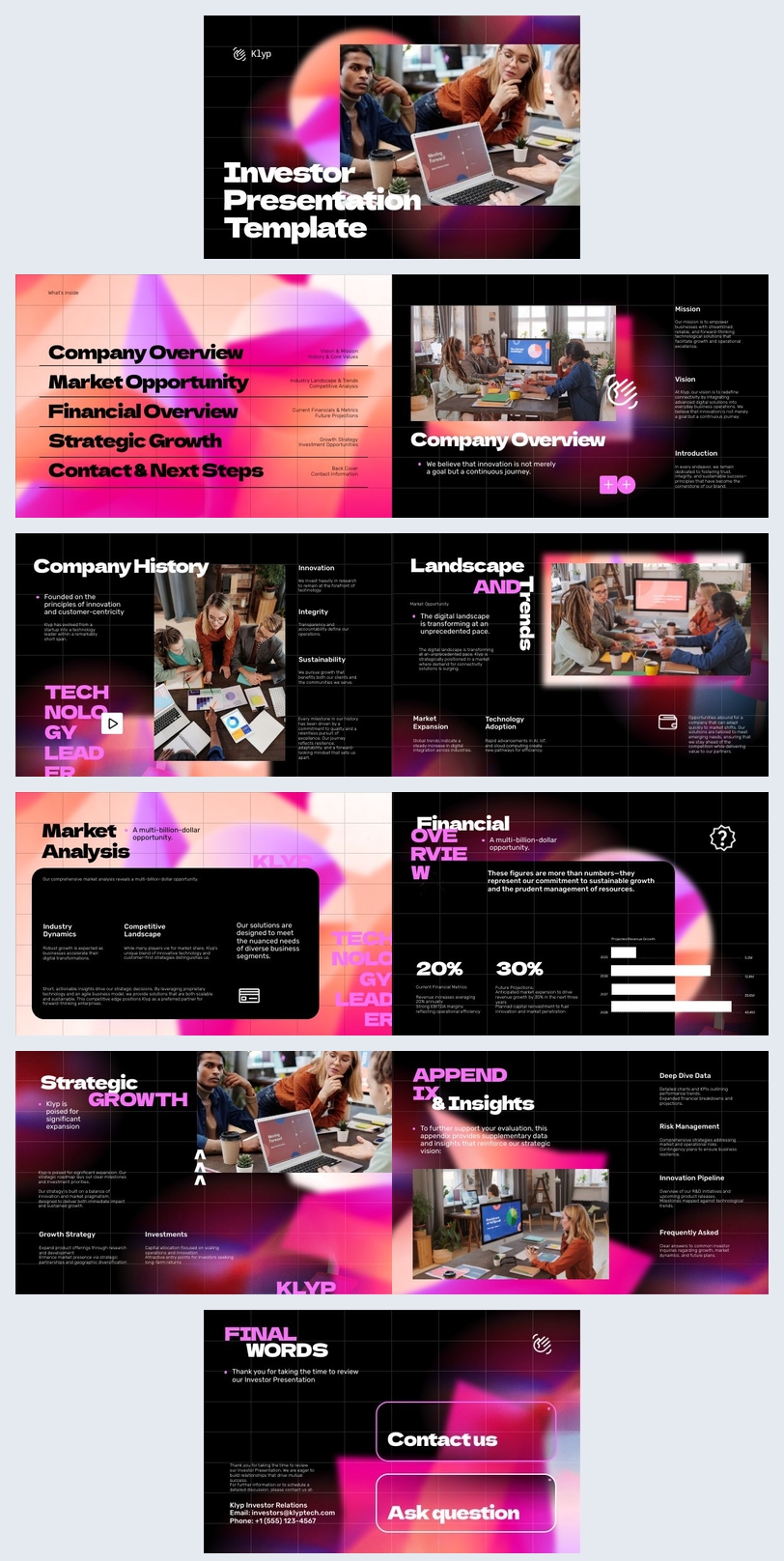 Investor Presentation Template Idea