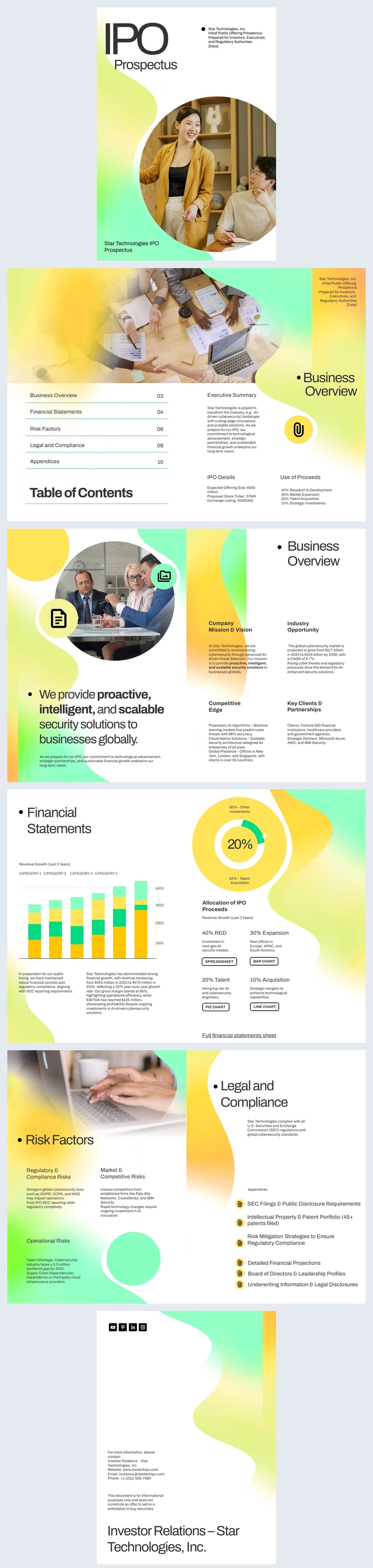 Interaktives IPO-Prospektdesign