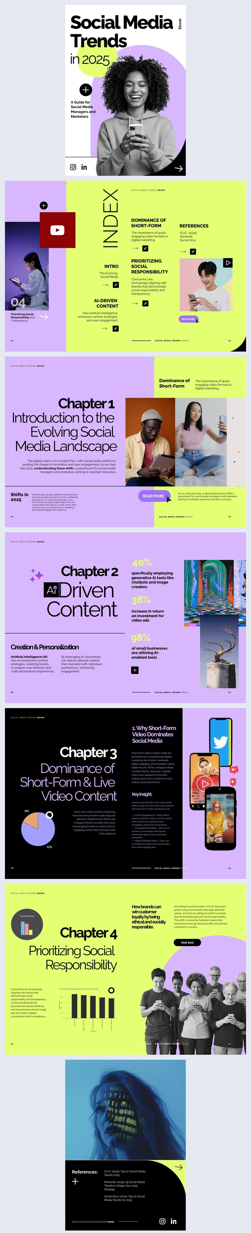 Beispiel für eine E-Book-Vorlage zu Social-Media-Trends
