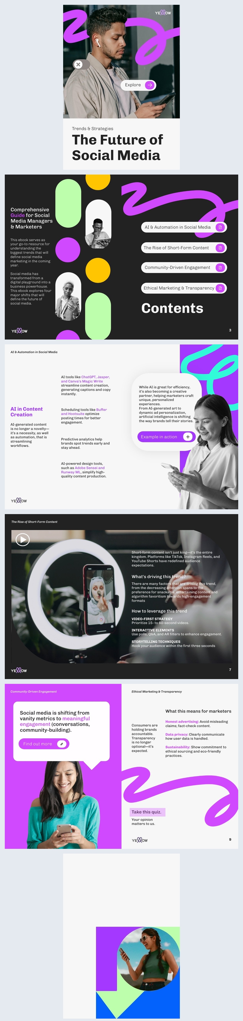 The Future of Social Media Ebook Template Example