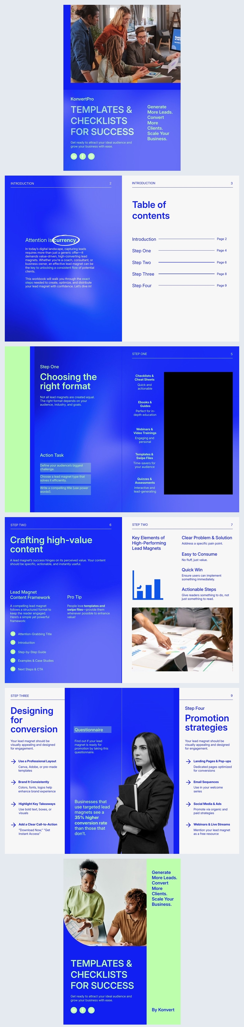 Idea de diseño para plantilla de ebook lead magnet