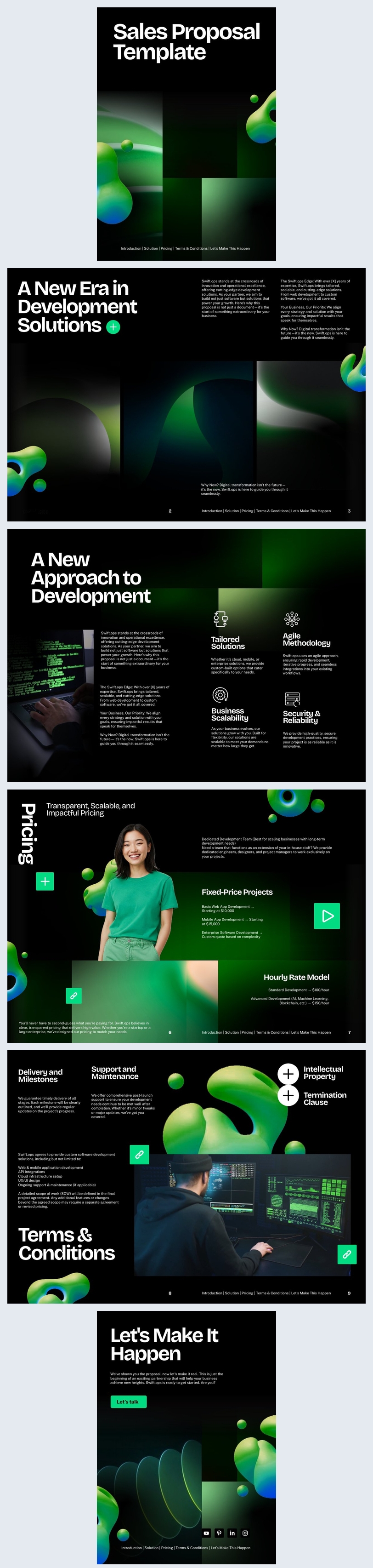 Interactive Sales Proposal Template