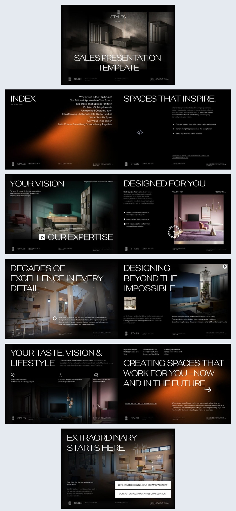 Interactive Sales Presentation Template