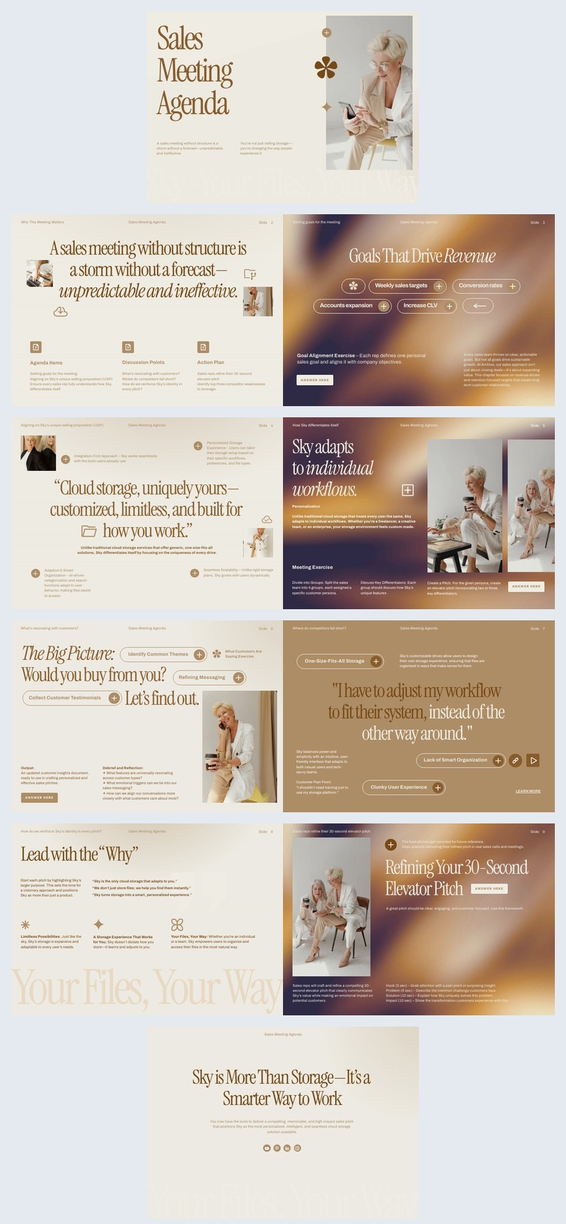 Interactive Sales Meeting Agenda Template