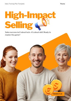 Modello interattivo di piano di formazione alle vendite