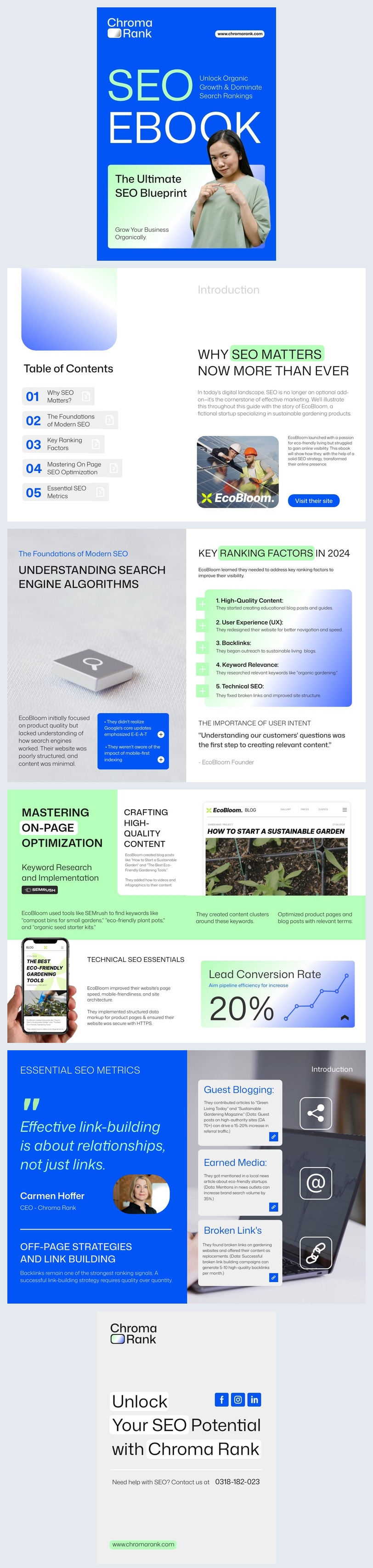 Diseño De Plantilla De Ebook SEO