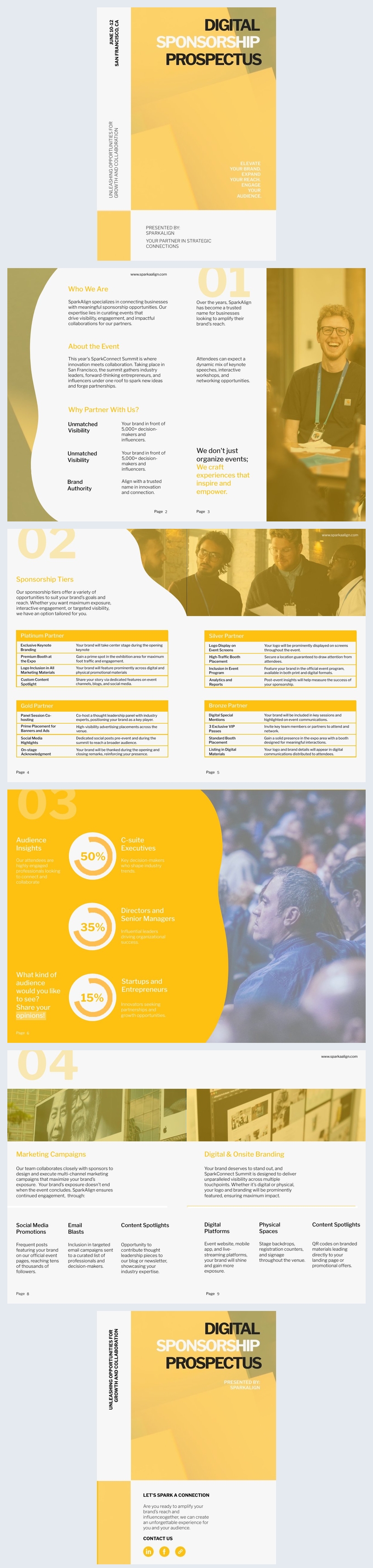 Digital Sponsorship Prospectus Design