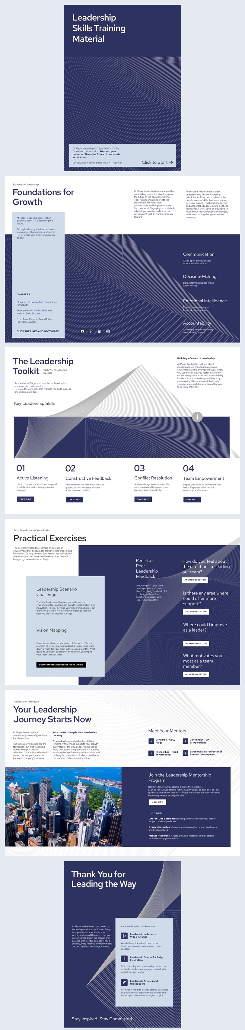 Design Dei Materiali Di Formazione Sulle Competenze Di Leadership