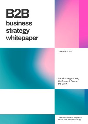 Design de Whitepaper de Estratégia de Negócios B2B